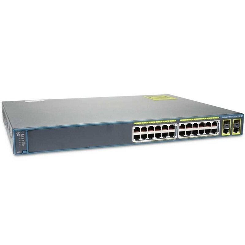 Conmutador Ethernet PoE administrado rápido Cisco Catalyst 2960 WS-C2960-24PC-L 24 puertos